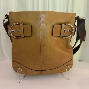 Tan Leather Hobo Bag